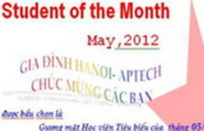 Học viên tiêu biểu Tháng 05/2012