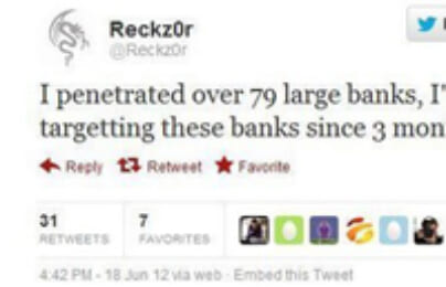 Hacker tuyên bố có thông tin khách hàng của một loạt ngân hàng lớn