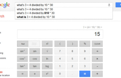 Google bổ sung máy tính khoa học 34 nút trong trình tìm kiếm