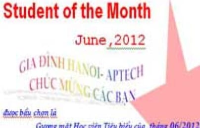 Học viên tiêu biểu Tháng 06/2012