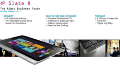 Thông tin tablet Slate 8 chạy Windows 8 của HP