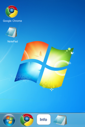 Read more about the article Windows 7 chạy trên… iPhone