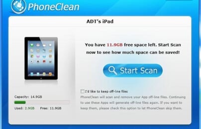 PhoneClean: Dọn rác cho thiết bị chạy iOS