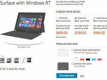 Read more about the article Microsoft Surface giá từ 499 USD thách thức iPad