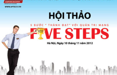 Hanoi – Aptech giúp bạn chỉ với 5 bước để thành công với Quản trị mạng