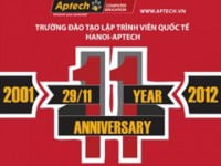 Thông báo : Mời tham dự Lễ kỷ niệm 11 năm ngày Thành lập Hanoi – Aptech