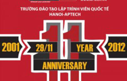 Thông báo : Mời tham dự Lễ kỷ niệm 11 năm ngày Thành lập Hanoi – Aptech