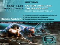Hanoi-Aptech mang tới bạn “Cơ hội việc làm tại Gameloft”