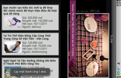 Những ứng dụng cập nhập tin khuyến mại nhất trên Android