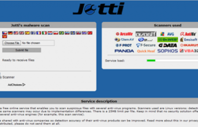 Jotti – Tổng hợp 20 ứng dụng quét virus nổi tiếng nhất hiện nay