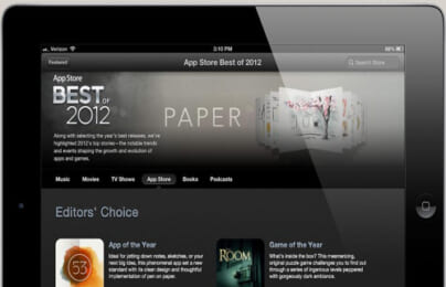 Apple công bố ứng dụng, game hàng đầu 2012 cho iPhone, iPad