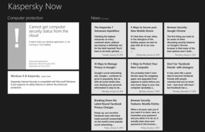 Windows 8 – Ứng dụng miễn phí Kaspersky Now