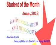 Học viên tiêu biểu tháng 6/2013