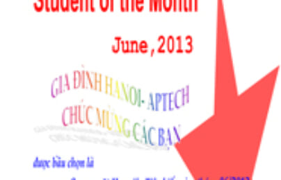 Học viên tiêu biểu tháng 6/2013