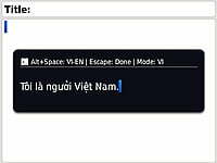 Gõ tiếng Việt tốc độ nhanh