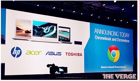 Google “bắt tay” Intel, Asus và Toshiba sản xuất Chromebook mới