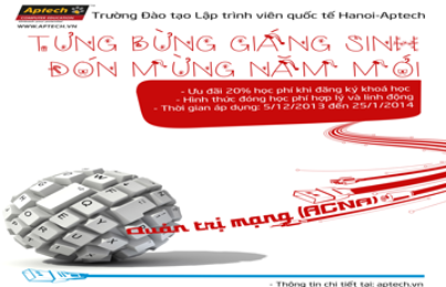 Hanoi – Aptech: “Tưng bừng Giáng sinh – Đón mừng năm mới” dành cho khóa quản trị mạng
