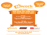 Khởi nghiệp thành công với “mWork – Giải pháp thu nhập cao cho sinh viên công nghệ”