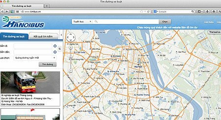 Tổng công ty vận tải Hà Nội ra mắt website tìm đường xe bus nội thành-1