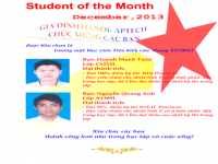 Học viên xuất sắc tháng 12/2013