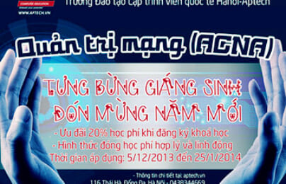 Hanoi – Aptech đào tạo quản trị mạng chất lượng cao