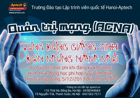 Hanoi - Aptech đào tạo quản trị mạng chất lượng cao-1 Hanoi - Aptech đào tạo quản trị mạng chất lượng cao-1