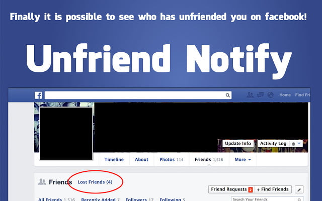 Để Facebook “báo cáo” nhanh chóng khi ai đó Unfriend