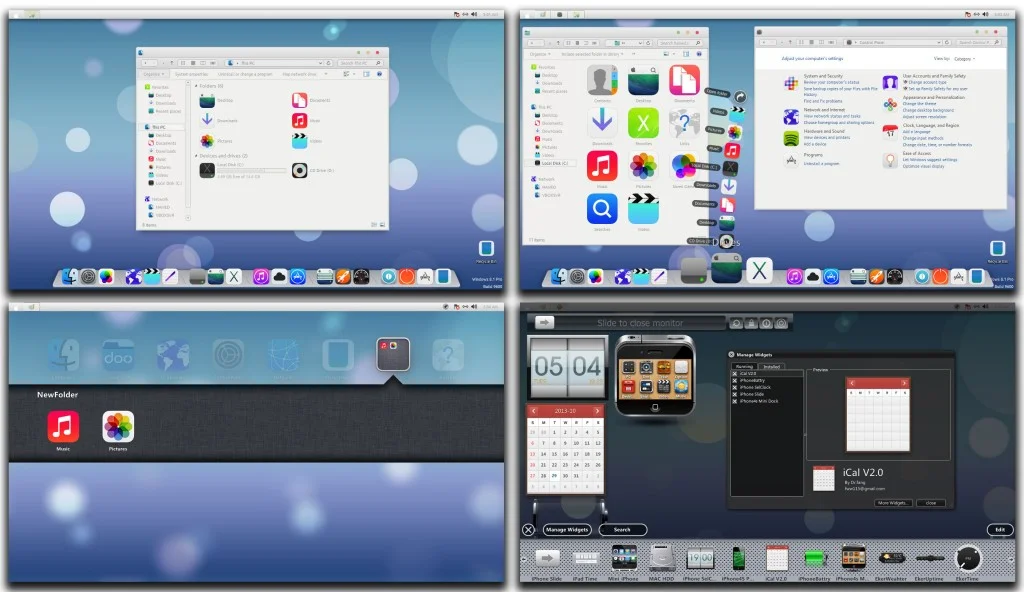 Trải nghiệm giao diện iOS 7 trên Windows 7 và Windows 8