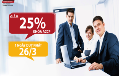 Học bổng giảm 25% khóa ACCP nhân ngày thành lập đoàn 26/3 từ tập đoàn Aptech
