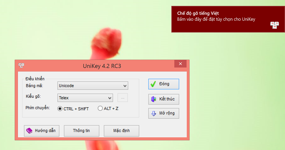 Phiên bản Unikey 4.2 RC3 mới nhất “ra mắt” ổn định và hoàn thiện hơn-1