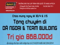 Dã ngoại & Team building cùng Hanoi – Aptech dịp lễ 30/4 & 1/5