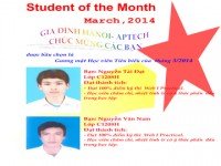 Danh hiệu học viên tiêu biểu tháng 3/2014