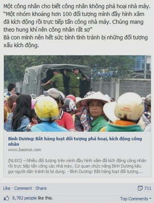 Cư dân mạng ủng hộ thông điệp tránh kích động khi phản đối Trung Quốc -1