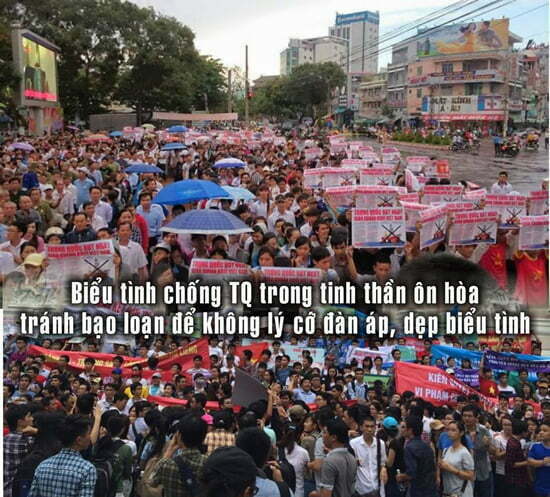 Cư dân mạng ủng hộ thông điệp tránh kích động khi phản đối Trung Quốc -3