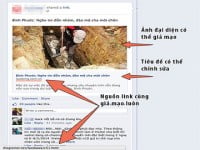 Cách nhận biết link tin giả mạo trên Facebook