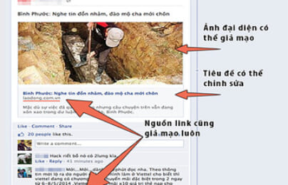 Cách nhận biết link tin giả mạo trên Facebook