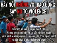 Cư dân mạng ủng hộ thông điệp tránh kích động khi phản đối Trung Quốc