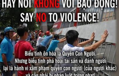 Cư dân mạng ủng hộ thông điệp tránh kích động khi phản đối Trung Quốc