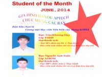 Danh hiệu học viên tiêu biểu tháng 6/2014
