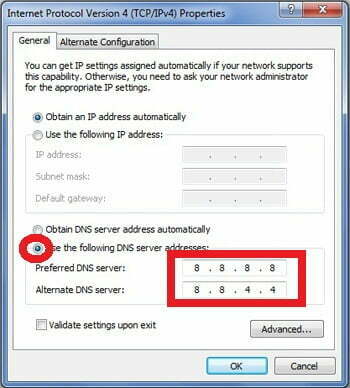 Thủ thuật đổi DNS trên Windows 7 và Windows 8