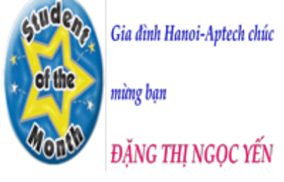 Học viên tiêu biểu tháng 8/2014