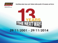 Hanoi-Aptech: Mừng 13 năm thành lập trao tặng 13 phần quà khủng