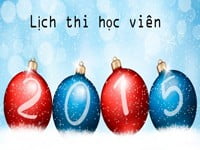 Lịch thi học viên tháng 2 – update