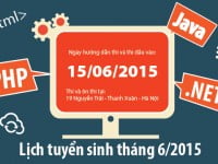 Lịch tuyển sinh tháng 6: 15/06/2015
