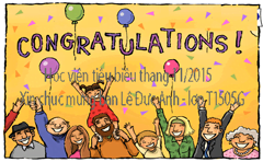 Học viên tiêu biểu tháng 11/2015