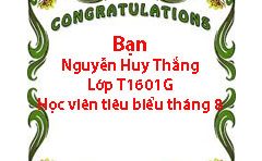 {Hanoi- Aptech} Gương mặt tiêu biểu tháng 8/2016