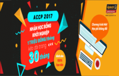 Hanoi-Aptech: Tặng Học bổng khởi nghiệp cho Lập trình viên
