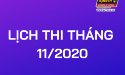 HANOI-APTECH: LỊCH THI THÁNG 11/2020​