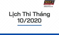 HANOI-APTECH: LỊCH THI THÁNG 10/2020​