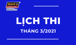 HANOI-APTECH: LỊCH THI THÁNG 3/2021​